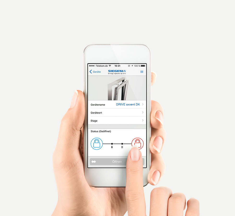 Komfort Komfortfenster Axxent-drive Connect-app