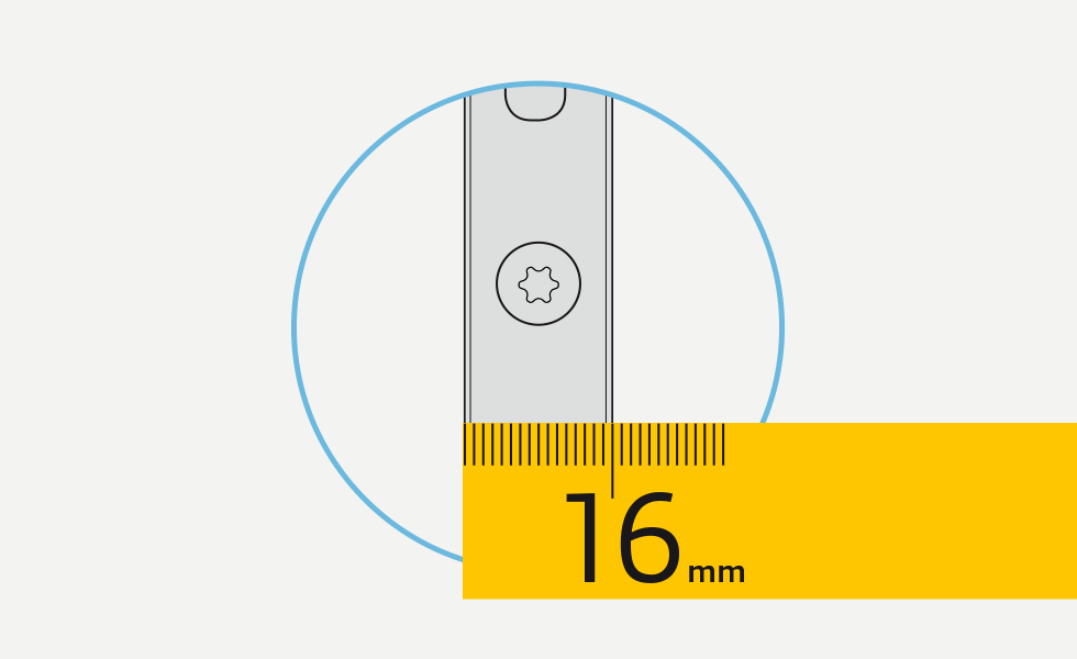 Nachruestung Sicherheit-nachruesten 16mm-nut Messen